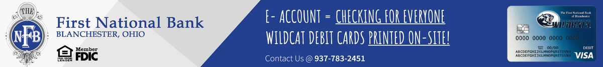First National Bank of Blanchester Footer Advertisement